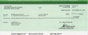 google adsense cheque